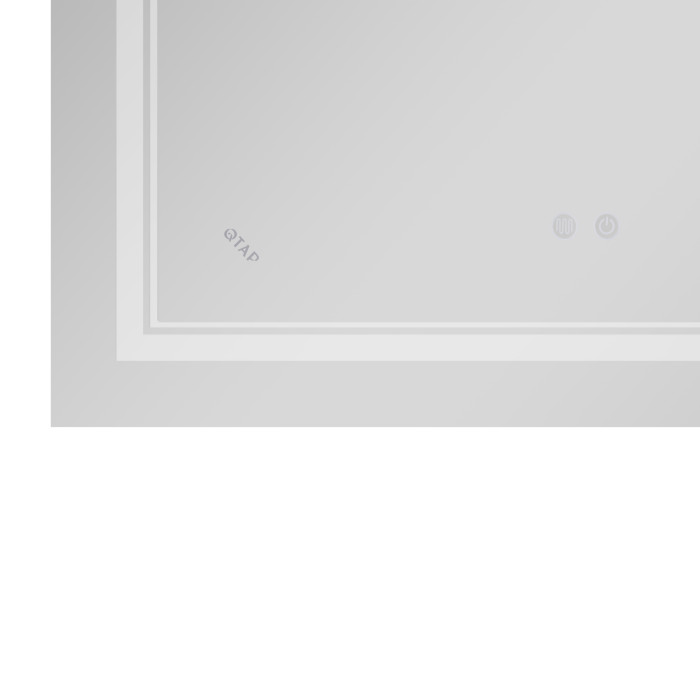 Дзеркало Qtap Cardinal (CA1) 800х500 з LED-підсвічуванням Touch, з антизапотіванням, з димером, рег. темп. кольору (3000-6500K) Reverse QT0478C5080 (QT0478C5080)