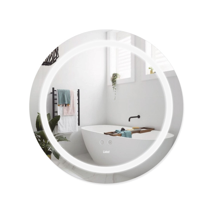 Дзеркало Lidz Aria R600 з LED-підсвічуванням Touch, з антизапотіванням, з димером, рег. яскравості LD78LR600 (LD78LR600)