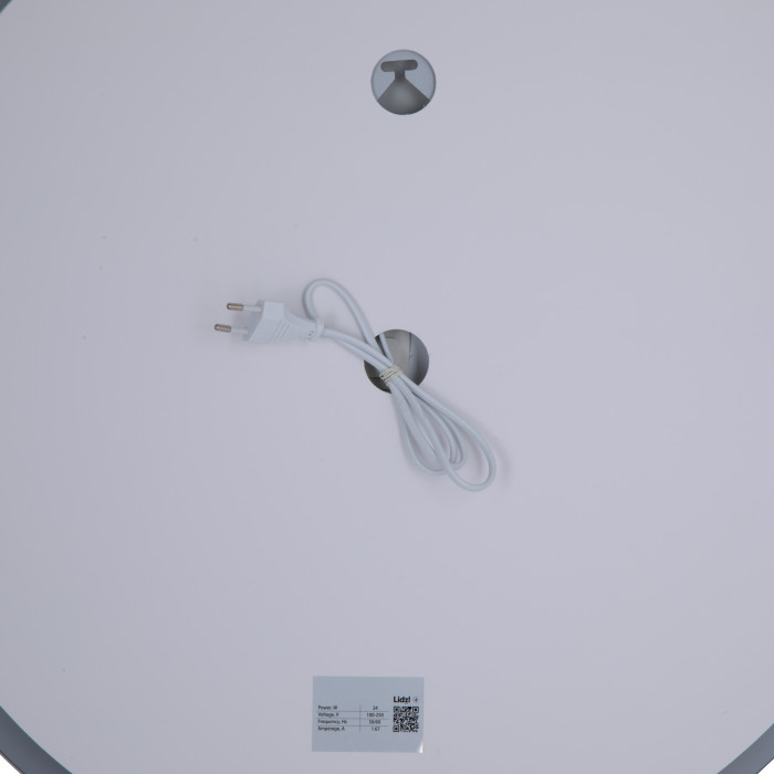 Дзеркало Lidz Aria R600 з LED-підсвічуванням Touch, з антизапотіванням, з димером, рег. яскравості LD78LR600 (LD78LR600)