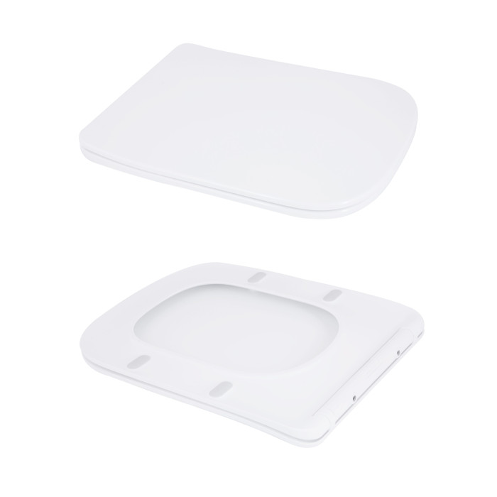 Унітаз підлоговий Qtap Aries Rimless безобідковий з сидінням Soft-close WHITE QT03228302W (QT03228302W)