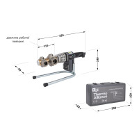 Паяльник для пластикових труб Thermo Alliance STD-102 Ø20-32 (автоматичний 700W) (STD-102)