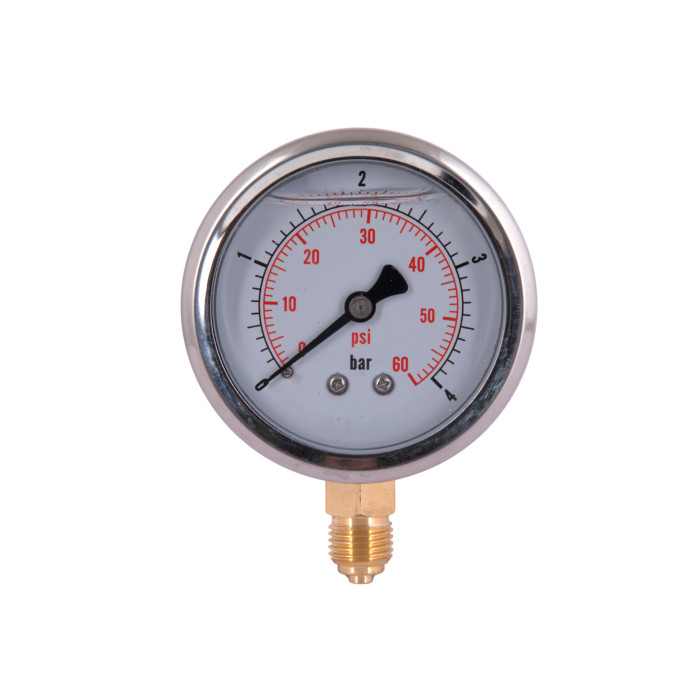 Манометр із гліцерином Thermo Alliancе Forte 4 бар, 1/4"З, нижнє підключення TAF170G4B (TAF170G4B)