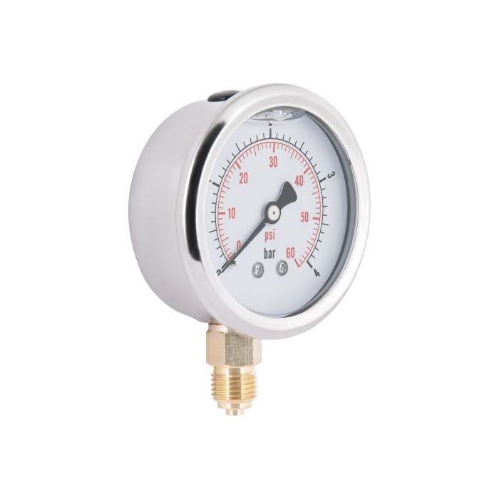 Манометр із гліцерином Thermo Alliancе Forte 4 бар, 1/4"З, нижнє підключення TAF170G4B (TAF170G4B)
