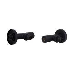 Комплект кранів Thermo Alliance Standart 1/2" З для рушникосушарки кутовий чорний SF395W15B (SF395W15B)