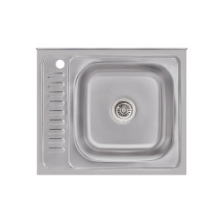 Кухонна мийка Brinex 6050-R 0,6 мм Satin (BRIN6050RSAT06) (BRIN6050RSAT06)