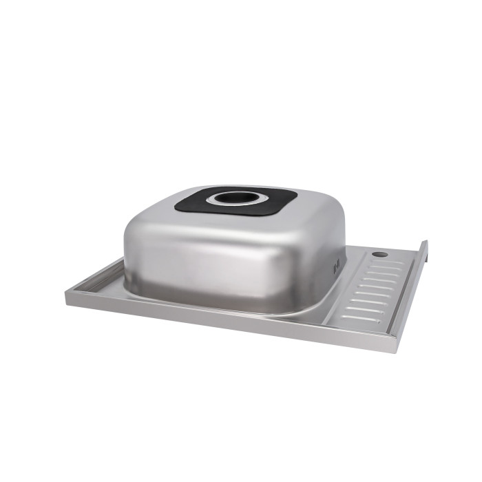 Кухонна мийка Brinex 6050-R 0,6 мм Satin (BRIN6050RSAT06) (BRIN6050RSAT06)