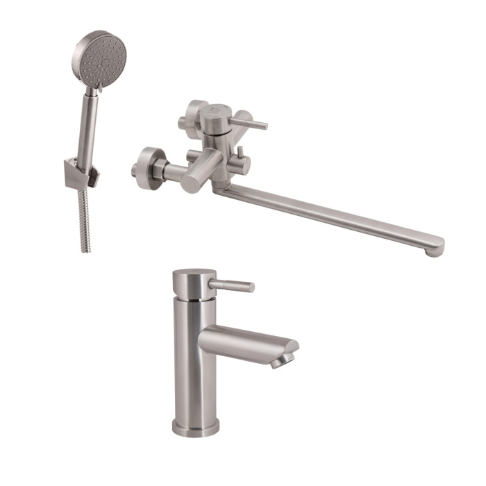 Акційний набір Lidz Aria: Змішувач 005 Nickel + Змішувач 001F Nickel (LDARI005NKS3493948546)