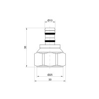 Наконечник Icma 16 мм 24х1,5 №100 (81100GH06)