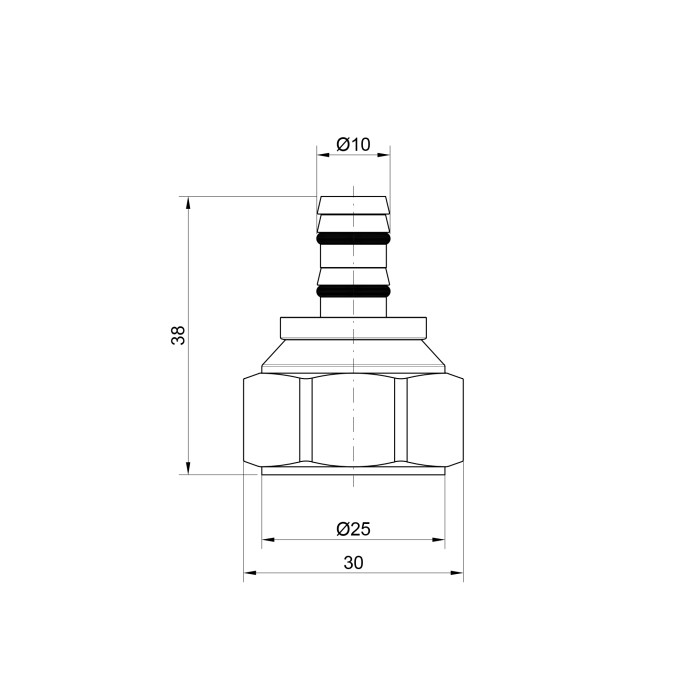 Наконечник Icma 16 мм 24х1,5 №100 (81100GH06)