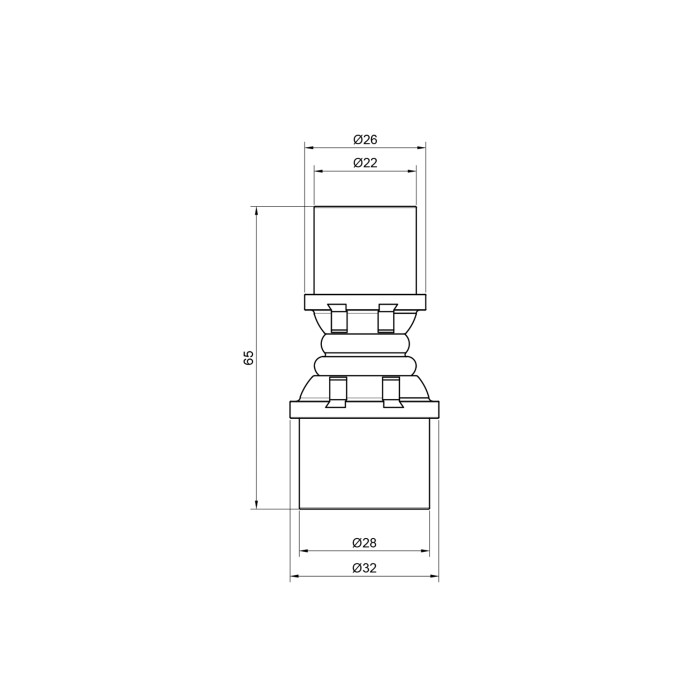Муфта прес Icma 26х20 №400 (81400GPBQ06)