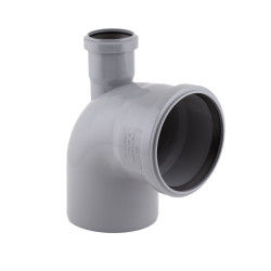 Коліно каналізаційне з відводом TA Sewage 50х110х110, 90° (вгору) (TR110013)