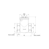 Зворотний клапан SD Plus 1" SD242W25 (SD242W25)