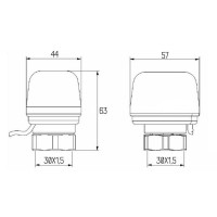 Сервопривод Icma 220V тип відкритий №983 (NA) (82983NA53)