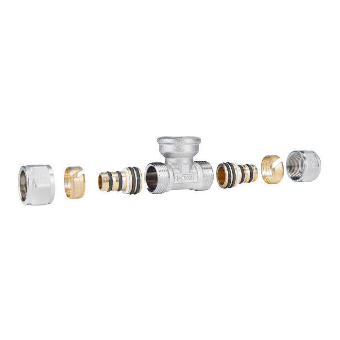 Трійник обжимний Icma 16х3/4"х16 ВР №548 (81548REGH06)