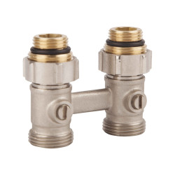 Кран кульовий SD Forte 3/4"х1/2" для радіатора нижній SF251W15 (SF251W15)