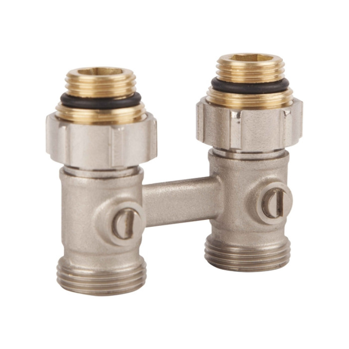 Кран кульовий SD Forte 3/4"х1/2" для радіатора нижній SF251W15 (SF251W15)