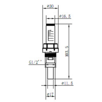 Витратомір SD Forte 1/2"х3/4" для колектора SFE008 (SFE008)