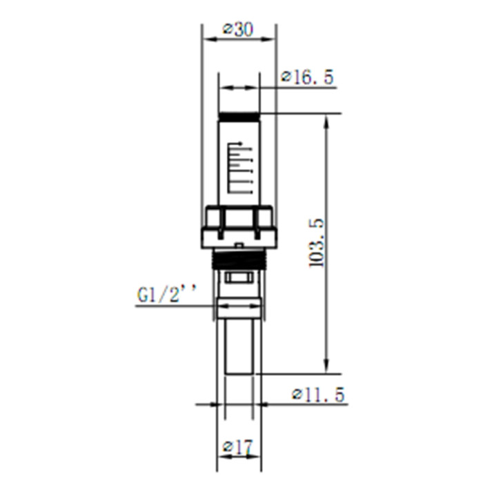 Витратомір SD Forte 1/2"х3/4" для колектора SFE008 (SFE008)