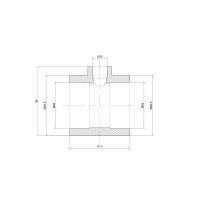 Трійник PPR Thermo Alliance 63х20х63 (DSC111)