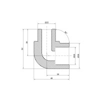 Кутик PPR Thermo Alliance 25, 90° (DSE912)