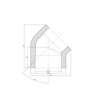 Уголок PPR Thermo Alliance 110, 45° (DSE109)