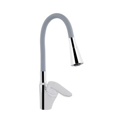 Змішувач для кухні Lidz Tani 007F3 з гнучким виливом (k40) LDTAN007F3GCR31869 Chrome/Grey (LDTAN007F3GCR31869)