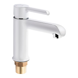 Змішувач для раковини Qtap Grand QTGRAWCR001F White (QTGRAWCR001F)