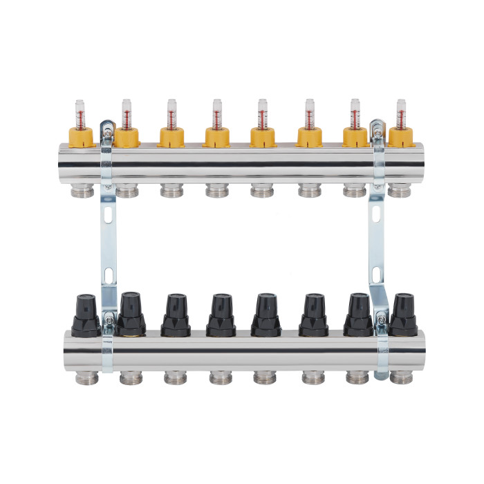 Колектор з витратомірами SD Forte 1" 8 виходів SF001W8 (SF001W8)