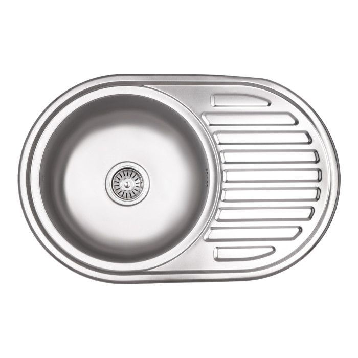 Кухонна мийка Lidz 7750 0,8 мм Micro Decor (LIDZ7750MDEC) (LIDZ7750MDEC08)