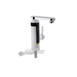 Проточний кран-водонагрівач кухонний для кухні Lidz Warm 061 LDWAR061WCR35431 White / Chrome (LDWAR061WCR35431)