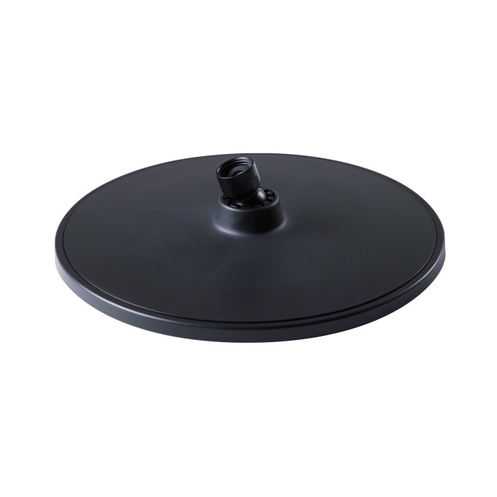 Лійка для верхнього душу Qtap Hlavova 230 мм округла QTHLAVA228O1ZBB Black Matt (QTHLAVA228O1ZBB)