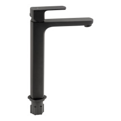 Змішувач для раковини Qtap Lipno високий QTLIPNO1023H101CB Black Matt (QTLIPNO1023H101CB)