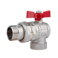 Кран кульовий Icma FAR. ROSSA 1" кутовий №361 (87361AF11)