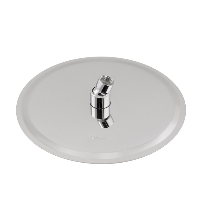 Лійка для верхнього душу Лейки Lidz Лейка 125 245 мм округла LDNIA125NKS37518 Chrome (LDNIA125NKS37518)