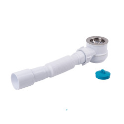 Сифон для душового піддона Lidz (WHI) 60 04 P002 01 (вихід 40/50 мм) (LP01)