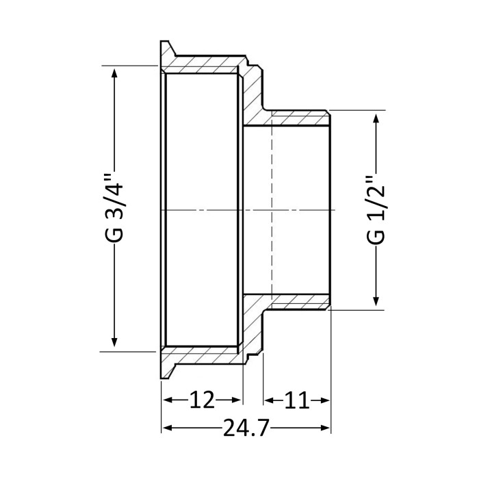 Перехід SD Plus 3/4"х1/2" ВЗ SD4091520 (SD4091520)