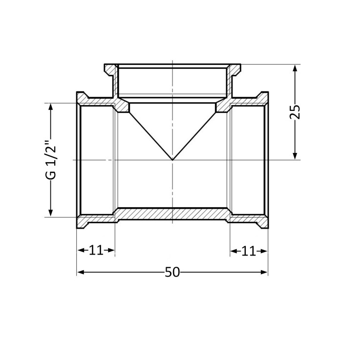 Трійник SD Plus 1/2" ВР SD41115 (SD41115)