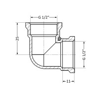 Кут SD Plus 1/2" ВР SD41815 (SD41815)