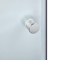 Душова кабіна Latwa SC80x80.SAT.HIGH.FR полукругла, скло Frost 4 мм + Душовий піддон KAPIELKA ST80x80x41, з панеллю Lidz (LLSC8080SATHIGHFR2SET)