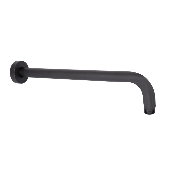 Кронштейн для верхнього душу Qtap Trubice 400 мм округлий QTTRU120BLM45927 Black Matt (QTTRU120BLM45927)