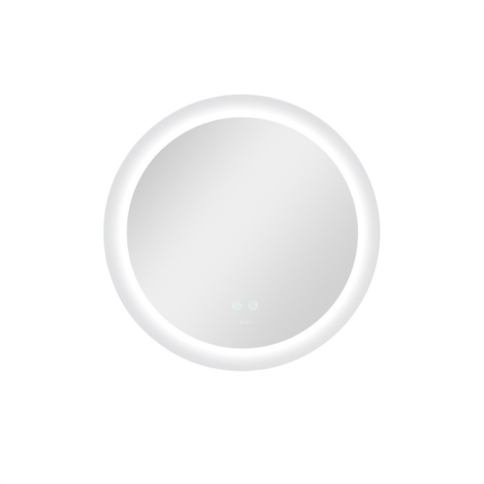 Дзеркало Qtap Taurus R600 з LED-підсвічуванням Touch, з антизапотіванням, з димером, рег. темп. кольору (3000-6500K) QT2478R607 (QT2478R607)