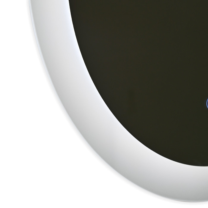 Дзеркало Qtap Taurus R600 з LED-підсвічуванням Touch, з антизапотіванням, з димером, рег. темп. кольору (3000-6500K) QT2478R607 (QT2478R607)