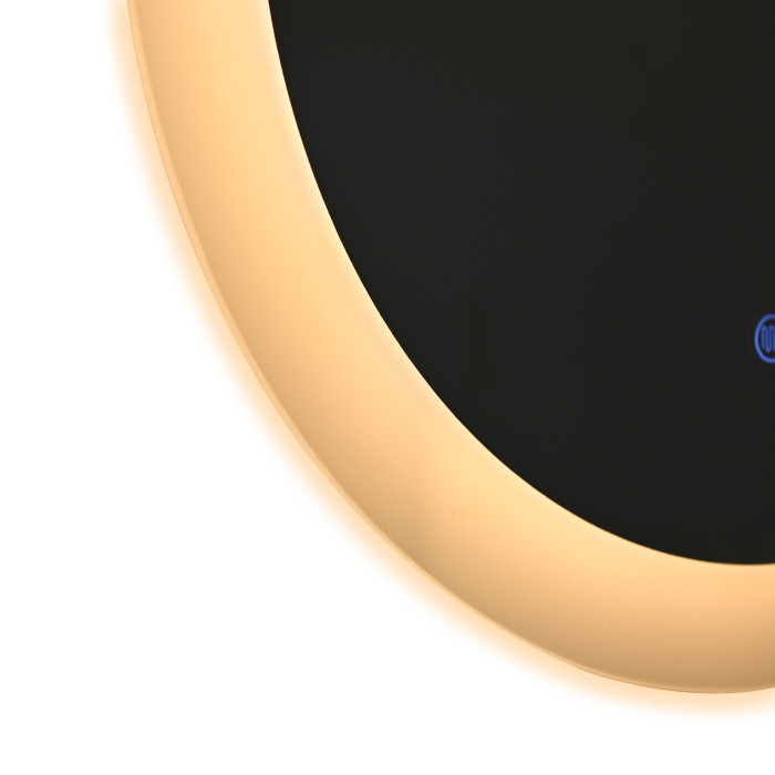 Дзеркало Qtap Taurus R600 з LED-підсвічуванням Touch, з антизапотіванням, з димером, рег. темп. кольору (3000-6500K) QT2478R607 (QT2478R607)