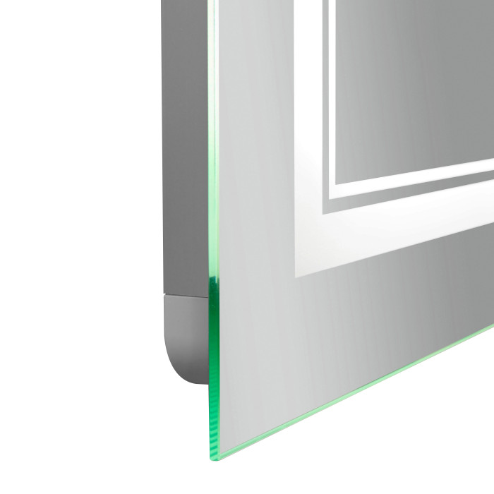 Дзеркало Qtap Cardinal (CA1) 1000х800 з LED-підсвічуванням Touch, з антизапотіванням, з димером, рег. темп. кольору (3000-6500K) QT0478C10080 (QT0478C10080)