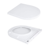 Унітаз підлоговий Qtap Dove Rimless безобідковий з сидінням Soft-close WHITE QT06228380BW (QT06228380BW)