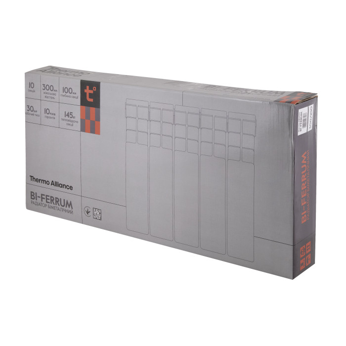 Радіатор біметалічний Thermo Alliance Bi-Ferrum 300/100 1,15 кг (F300100B)