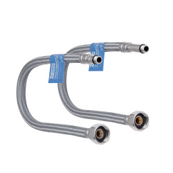 Шланг для підключення змішувача Thermo Alliance Standart (пара) 40 см NYLON M10x1/2"В TAS386W40 (TAS386W40)