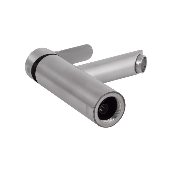 Змішувач для раковини Brinex Pure 001F низький  Nickel BRIPUR001FNKL (BRIPUR001FNKL)
