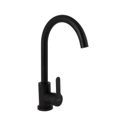Змішувач для кухні Brinex Pure 015F U-образний  Black Matt BRIPUR015FBLM (BRIPUR015FBLM)