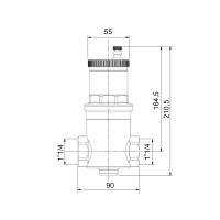 Повітровідвідник Icma автоматичний (дегазатор) 1 1/4" №740 (82740AG05)